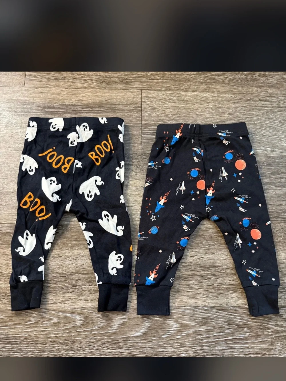 FINAL SALE Old Navy 100% Cotton PJ Pants 2-PACK Space & Boo